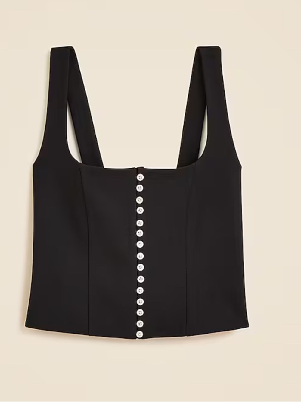 J. Crew Corset Top in Stretch Ponte - NW0T